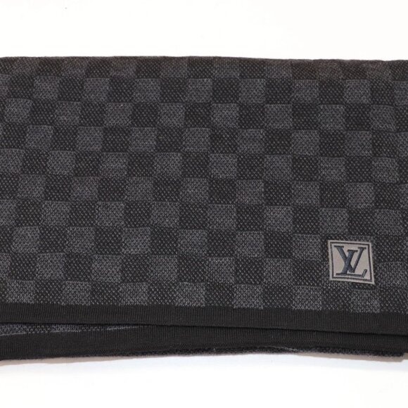 Louis Vuitton Petit Damier Scarf Black